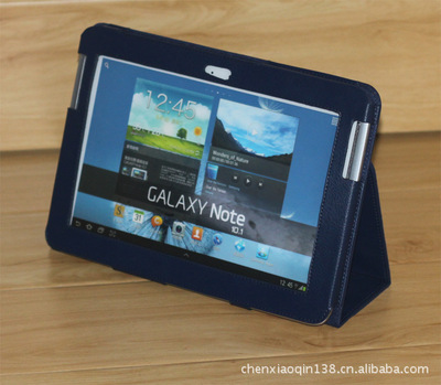 三星N8000皮套 專為Galaxy Note 10.1設計的荔枝紋支架款選購指南